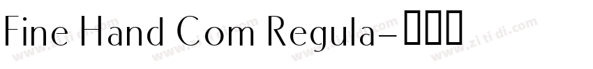 Fine Hand Com Regula字体转换